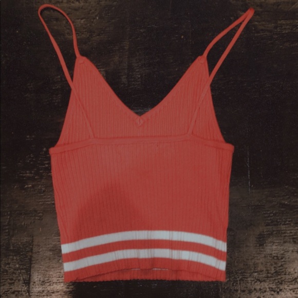 Forever 21 Tops - NWOT Peach Ribbed Crop Top Tank